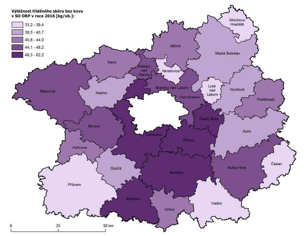 Název SO ORP bez kovů [kg/ob.] Celkem [kg/ob.