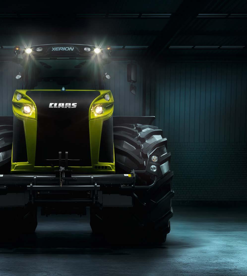 Velký traktor XERION to dokazuje působivým výkonem motoru až 530 koní, který využívá díky četným