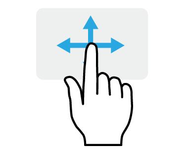 Používání přesného touchpadu - 17 POUŽÍVÁNÍ PŘESNÉHO TOUCHPADU Touchpad ovládá šipku (neboli kurzor) na obrazovce. Když prstem přejedete po touchpadu, kurzor bude váš pohyb sledovat.