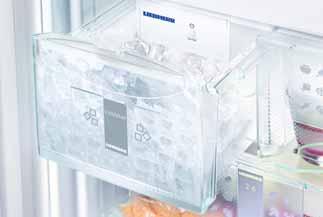 klasické chladicí části. Úložný box BioFresh-Plus disponuje elektronickým systémem nastavení tří teplotních úrovní, pro ještě větší flexibilitu při ukládání potravin.