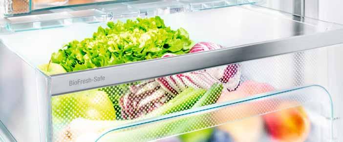 Volně stojící chladničky Kvalita v každém detailu BioFresh boxy na teleskopických výsuvech zaručují perfektní mikroklima pro maximální zachování čerstvosti, svěžího vzhledu a hlavně nutričních hodnot