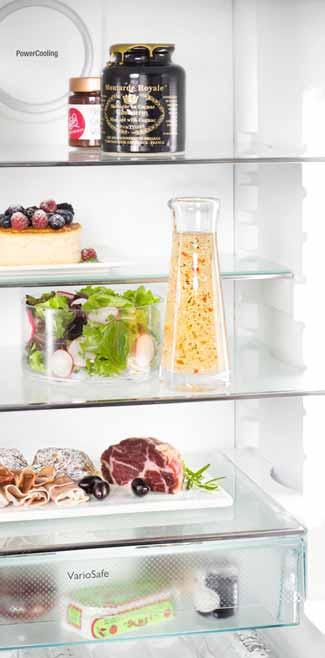 Úložné boxy BioFresh zaručují perfektní klimatické podmínky pro velmi dlouhé udržení čerstvých potravin.