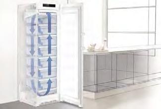 Mrazničky Kvalita v každém detailu Pro dlouhodobé zachování nutričních hodnot potravin pomocí velmi rychlého zmražení až na 32 C nabízí přístroje NoFrost mrazící výkon v profesionální kvalitě.
