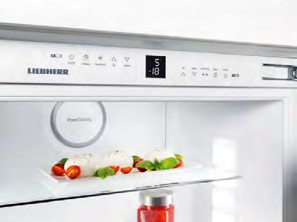 klasické chladicí části. Více k tématu BioFresh pod: biofresh.liebherr.com Celkový dojem vysoké kvality doplňuje ušlechtilá výbava GlassLine z bezpečnostního satinovaného skla SafetyGlass.