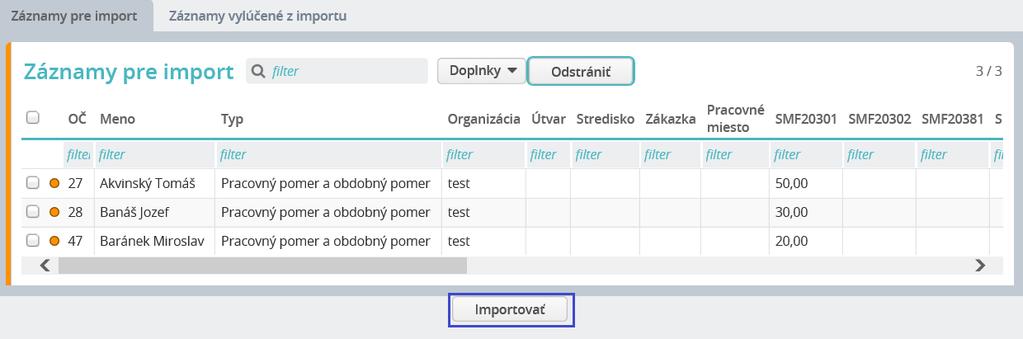 Otvorí sa formulár Načítanie súboru, v ktorom pomocou tlačidla Prehľadávať (Browse) načítajte importný súbor.