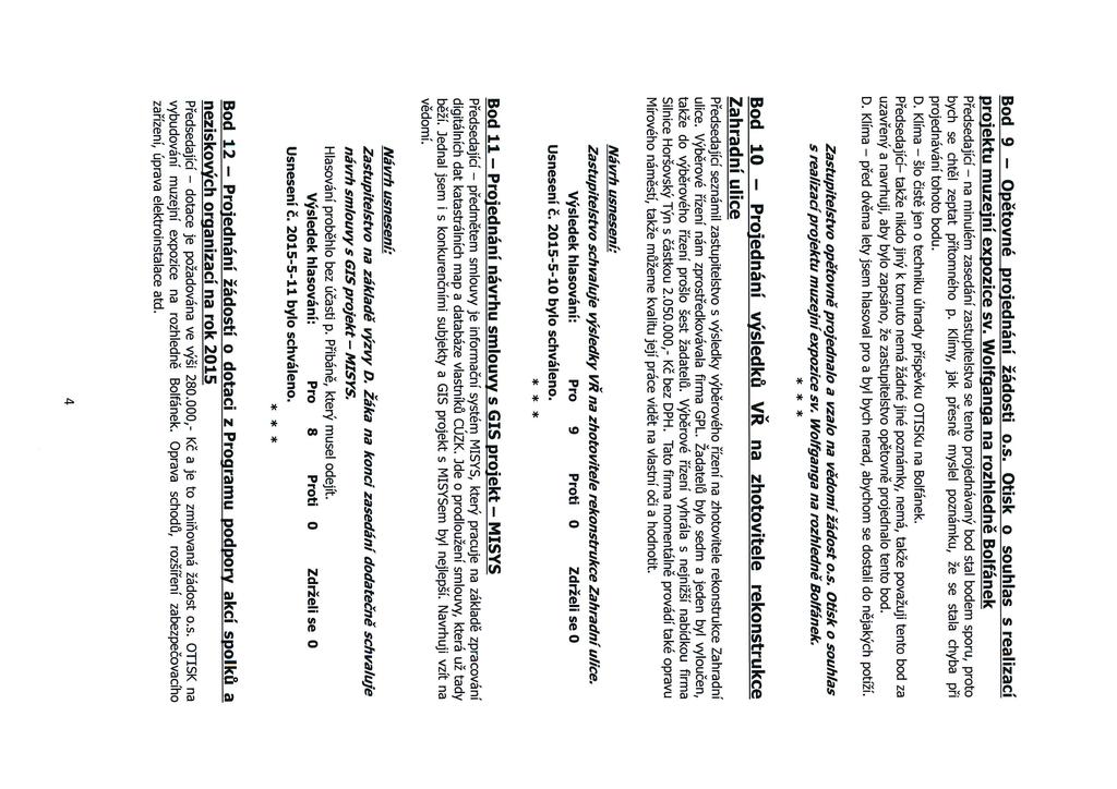 Bod 9 - Opětovné projednání žádosti o.s. Otisk o souhlas s realizací projektu muzejní expozice sv.