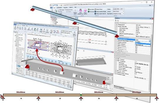 předpětí a dobetonávky RIBtec, konstrukční prvky pozemních staveb Podskupina produktů RIBtec obsahuje mimořádně širokou paletu statických programů na navrhování a posudky v oblastech železobetonu,