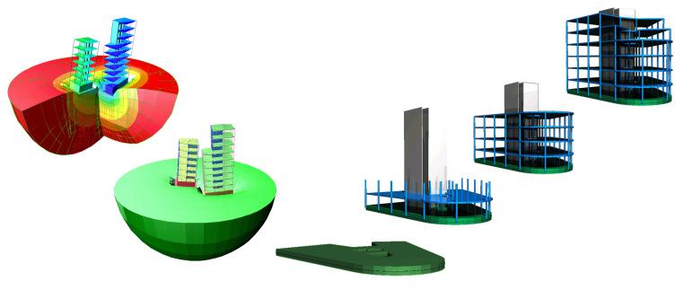 TRIMAS kompakt 2D a 3D FEM do 2000 plošných prvků a 200 prutů RIBfem, metoda konečných prvků pro pozemní stavby RIBTEC poskytuje již