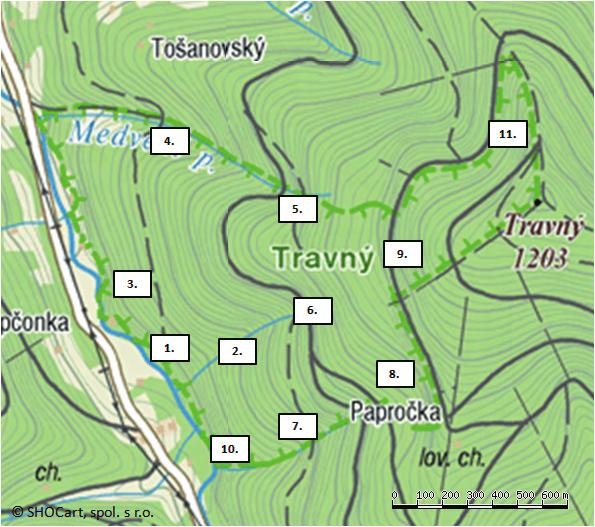 I tak poskytují zajímavý pohled na dřívější a současné zastoupení některých druhů měkkýšů v masívu Travného. Použitá nomenklatura je převzata z práce JUŘIČKOVÁ et al. (2008).