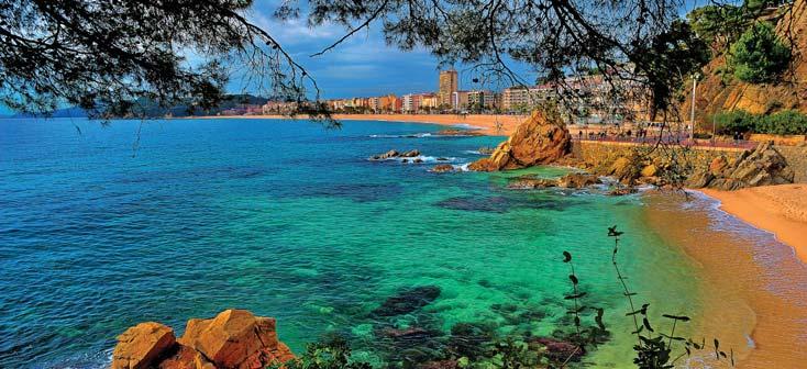 ŠPANĚLSKO KATALÁNSKO Studia Hotel GIRONA Tossa de Mar Blanes Calella KLIMATICKÁ TABULKA ŠPANĚLSKO Měsíční průměrné teploty V VI VII VIII IX X Vzduch ( C) 23 25 28 29 26 22 Voda ( C) 19 21 24 25 23 20