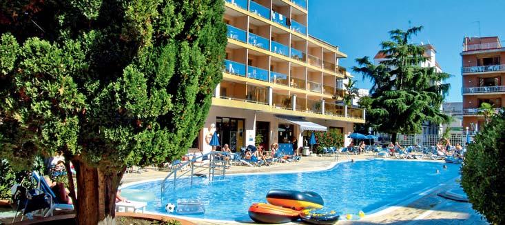Studia Hotel Hotely BON REPOS /ESPLAI /III Španělsko Calella možnost ALL INCLUSIVE animační programy pro děti i dospělé mini club POLOHA A POPIS Hotely vzdálené cca 100 m od sebe se nachází v novější