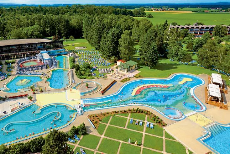 WELLNESS A TERMÁLNÍ LÁZNĚ Wellness a termální lázně 34 LENTIFÜRDÖ MÍSTO S ENERGIÍ s návštěvou rozhledny Vinárium, Tropické zahrady a farmy orchideí nový velmi příjemný hotel, nádherné lázně výjimečné