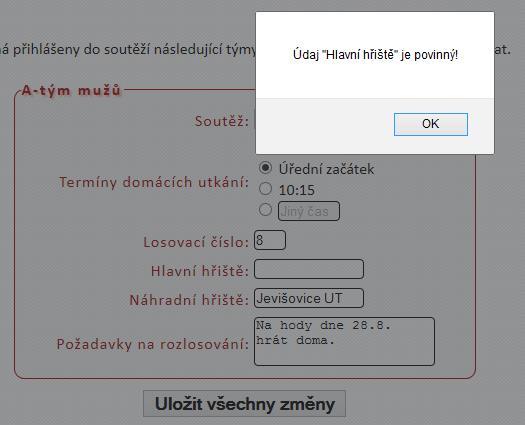 Jakmile uživatel stiskne odesílací tlačítko, je formulář zkontrolován pomocí JavaScriptu.