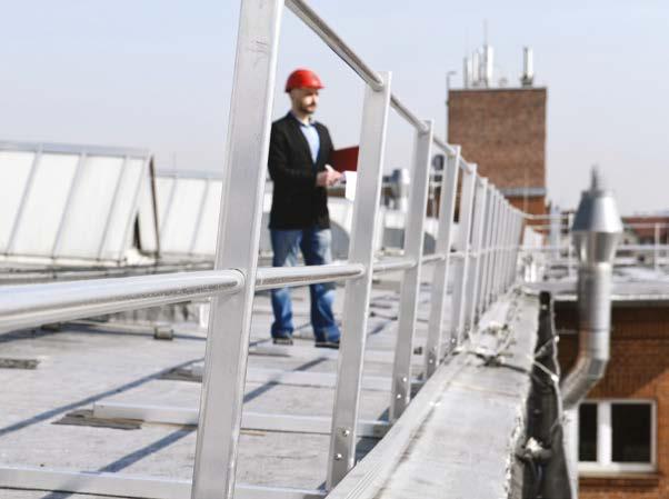 T O P S A F E Zábradlí Mobilní řešení bezpečnosti Inovativní metody instalace zábradlí Vyrobeno z vysoce kvalitního hliníku Odolné proti