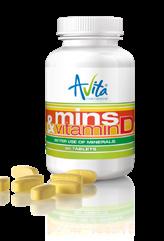 Mins & Vitamin D Komplex minerálních látek obohacený vitamínem D3 60 tablet Vitamín D přispívá k: Vápník přispívá k: normálnímu vstřebávání (využití) vápníku a fosforu normální hladině vápníku v krvi