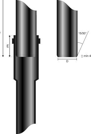 Kompenzační hrdla jsou používána u svislých svodů (stoupaček). Max. vzdálenost mezi kompenzačními hrdly použitými na uvedeném svislém svodu je 6 m.