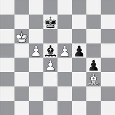 kd6 bb3 56.kxe6 d4+ 57.kf6 dxe3 58.kxg6+- 51. exd4 bg2 52. kb6 kd7 53. bf8 To je právě ten problém.