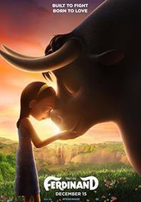 Nové filmy Ferdinand Ferdinand je velký býk s velkým srdcem. Je to roztomilé, leč trochu nešikovné až groteskně působící stvoření, které ale neznalí lidé považují za nebezpečné a zuřivé monstrum.