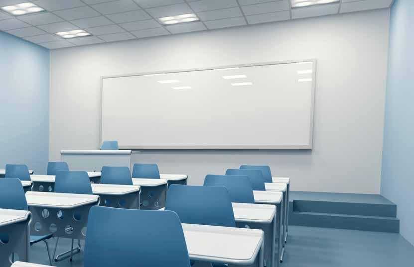 Technologický průvodce Stupňovité stmívání okruhů (graduated dimming) osvětlení je stmíváno postupně v závislosti na vzdálenosti od oken a tedy zdroje přirozeného denního osvětlení.