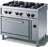 hmotnost: 72 kg/ 88 kg Obal:1004x780x1080 mm Produkce: EMME Kód: M76FMP Kč 41 954,- 6 hořáků s