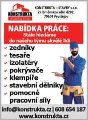 Místo výkonu práce Kostelec na Hané. Po zaučení možná práce na doma. Více informací na tel.: 773 234 016. Sběr jablek v Itálii. Tel.