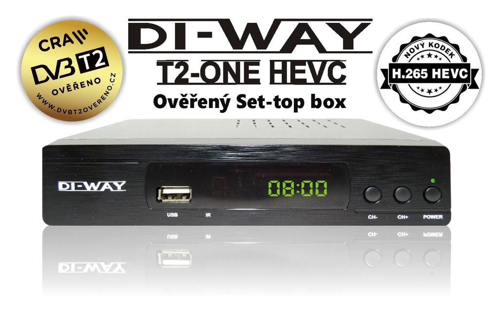 Návod k obsluze DI-WAY T2-ONE HEVC