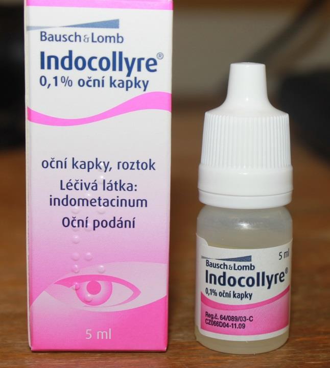 Medikamentózní terapie Léčiva používány topicky Protizánětlivé látky Indikované při keratokonjunktivitidě, uveitidě 2.