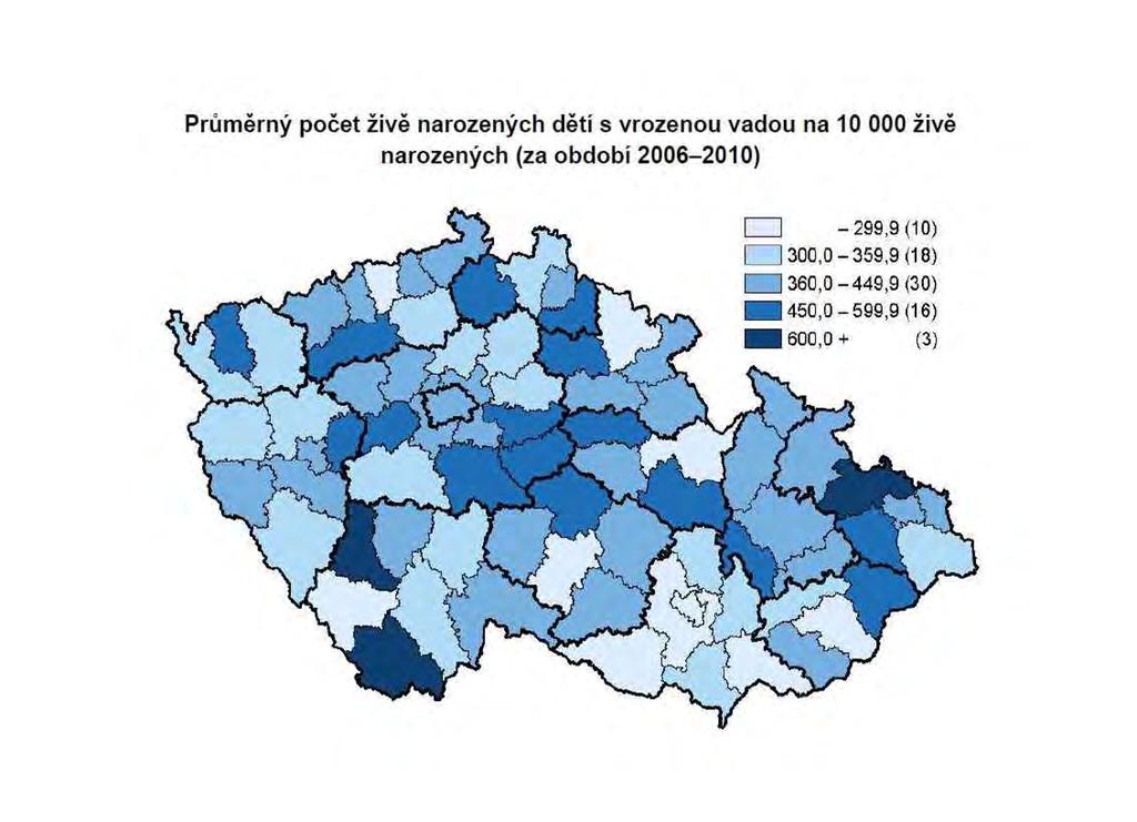 Živě narození s vrozenou vadou na 10