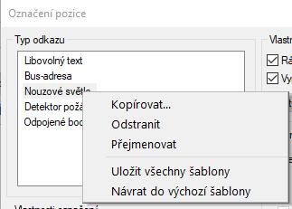 DDS-CAD 7 Označení pozice Pro definici nového typu pro označování pozice stiskněte pravé tlačítko myši.