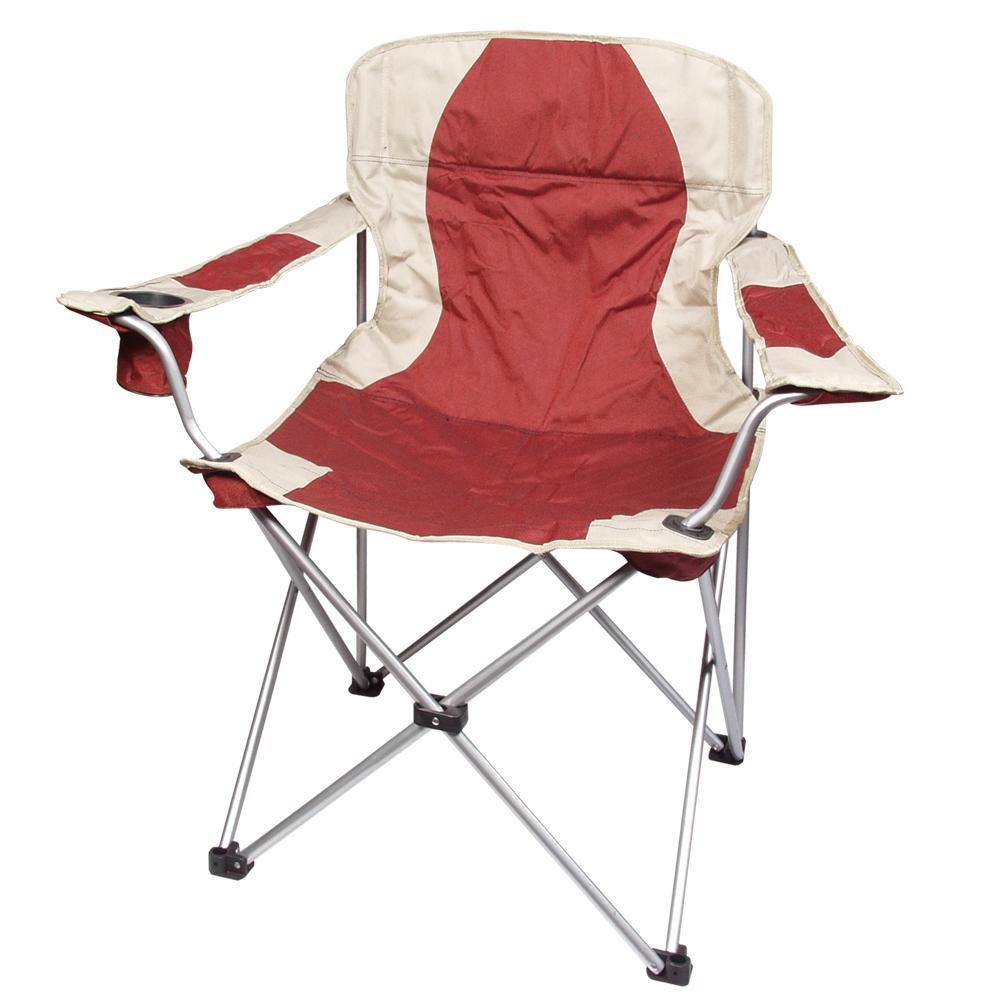 8 595070 828118 MC akční: 444 Kč s DPH VC: 330 Kč bez DPH číslo: ZA332 Křesílko s područkami D 90 x 60 x 95/49cm Campingové skládací křesílko s područkami s textilním potahem.