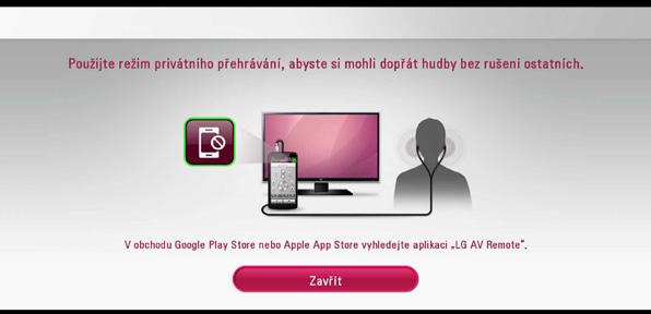 TV a tato jednotka by měly být propojeny optickým kabelem. Stiskněte W pro přesunutí, a stiskněte A/D pro volbu [Zap.] 