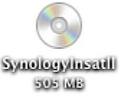 Instalace v systému Mac OS X 1 Vložte instalační disk do počítače a poklepejte na ikonu SynologyInstall na ploše.