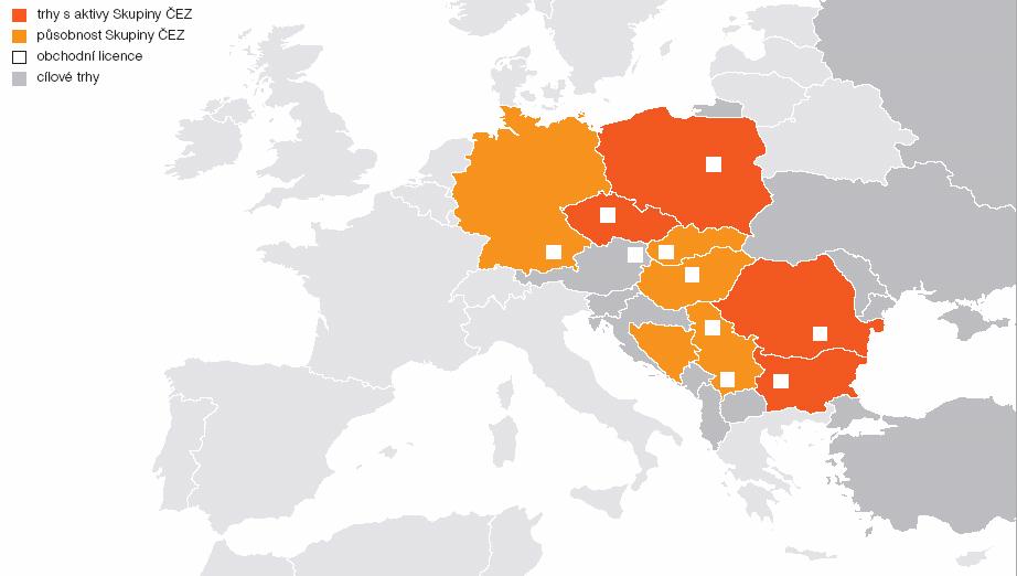Úvod Úvod Teritoriální působnost Skupiny ČEZ Skupina ČEZ je dynamickým, integrovaným energetickým koncernem působícím v řadě zemí střední a jihovýchodní Evropy s ústředím v České republice.