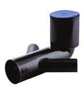Wavin DPE Koleno WC 2 přípojky /d 2 de x 2 90/40 120 270 180