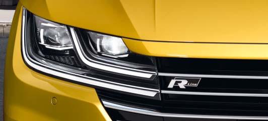 charakteristickou přední partii nového vozu Arteon R-Line.
