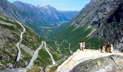 Geiranger NP Jostedalsbreen Lillehammer Bergen Oslo Moderní vyhlídka nad Trolí cestou foto: Terje Rakke / Nordic Life AS / www.fjordnorway.