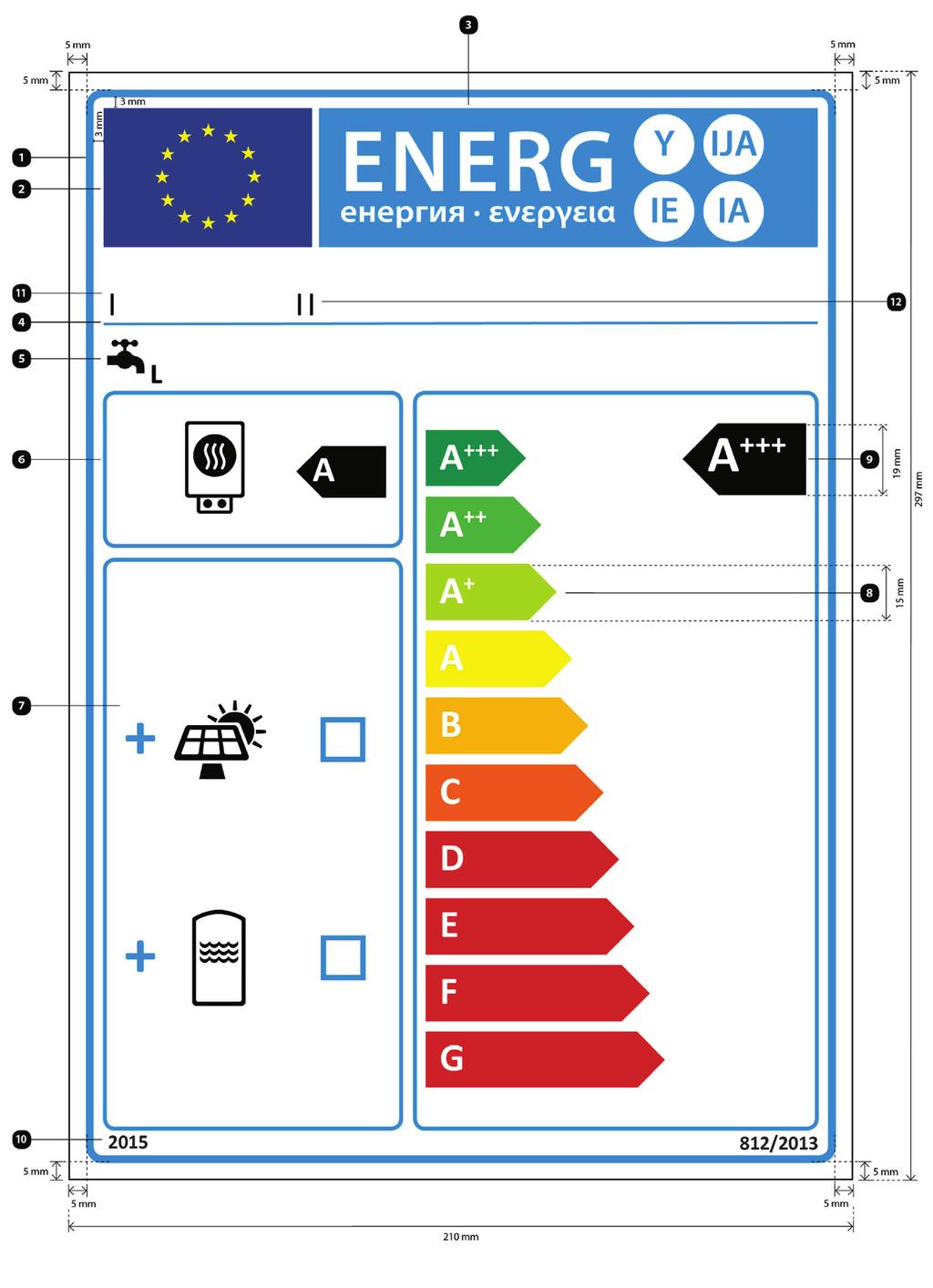 CS L 239/114 8. Úřední věstník Evropské unie Provedení energetického štítku souprav sestávajících z ohřívače vody a solárního zařízení musí odpovídat níže uvedenému obrázku.