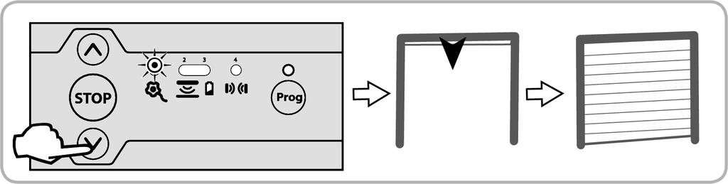Připevněte dolní magnet k okraji vodicí kolejnice v jedné ose s vysílačem nárazové lišty. Tento krok je důležitý.