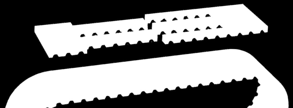 133 134) Oblast použití Polyuretanové řemeny V svařované z metráží se především používají jako transportní řemeny, případně jako hnací synchronní řemeny s nižším nebo středním zatížením.