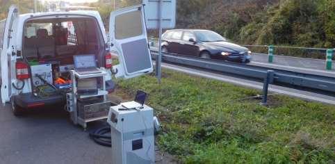 Metodika vzorkování vzduchu 1-2 cm nad vozovkou klasifikátor částic