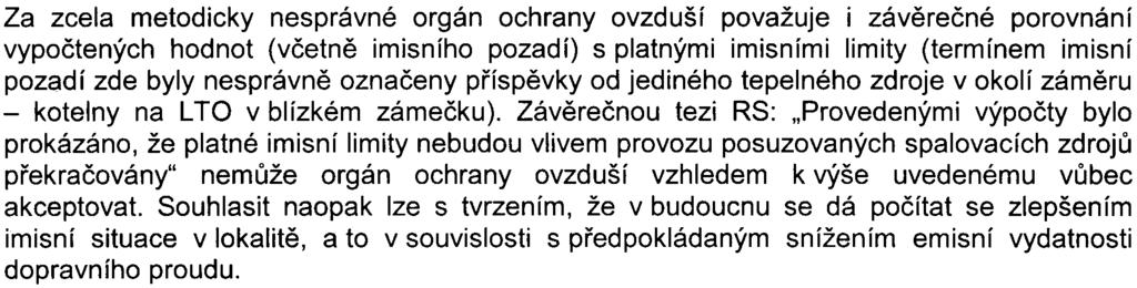 Pøekroèení imisního limitu je v dané lokalitì možné oèekávat i u denních koncentrací PM1o.