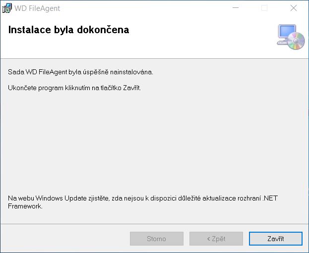 Výsledkem instalace přidání programu do nabídky - Přidání programu do