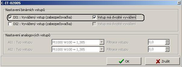 Obr. 6.3 Rozšířené nastavení pro C IT 0200S Tímto máme ukončeno nastavování jednotek a zařízení a můžeme přistoupit k programu.