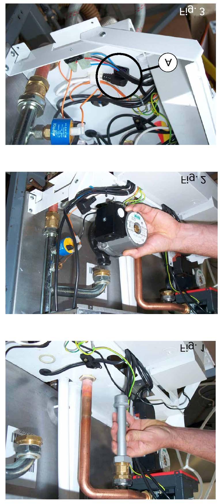 Hydraulické a elektrické připojení zásobníku TUV A Pokojový termostat B Ohřev TUV ON/OFF C Pokojová jednotka Open Therm D Čidlo teploty TUV v zásobníku R El.