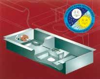 4 m 5) ventilační jednotka s filtrem 6) rozvod teplého vzduchu přes ventilační jednotku po celém objektu do vzdálenosti do 16 m řez regency Vysoce kvalitní uzávěr dveří umožňuje dokonalou