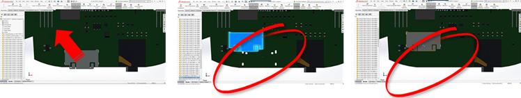 SOLIDWORKS PCB CST integrace Existuje podpora povolení CST integrace přes výstup odb++. Průvodce vytvořením půdorysu v souladu s IPC Půdorysy PCB v souladu s IPC můžete vytvářet pomocí průvodce.