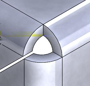 Plechové díly SOLIDWORKS 2018 SOLIDWORKS 2017 Vytváření kufříkových rohových odlehčení Kufříkové rohové odlehčení je