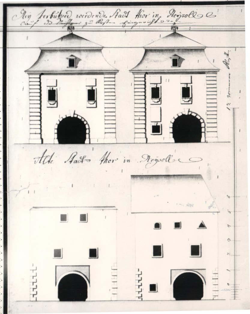 199. Plán mestskej brány. Peter Grosmann, rok 1774.