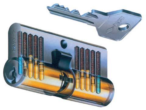 VÁŠ KĽÚČOVÝ ARTNER C00 bezpečnostná cylindrická trieda bezpečnosti 3 5 pinová viac ako 30 000 kombinácií ov asívna bezpečnosť: ochrana proti odvŕtaniu tvrdené kolíkyna prvej pozícii výstredná ová