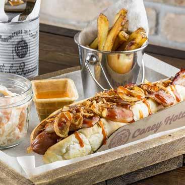 OBČERSTVENIE ZĽAVA 25 % NA AMERICAN BBQ HOTDOG COMBO Hotdog sa skladá z hovädzieho párka z našej domácej barbecue omáčky,